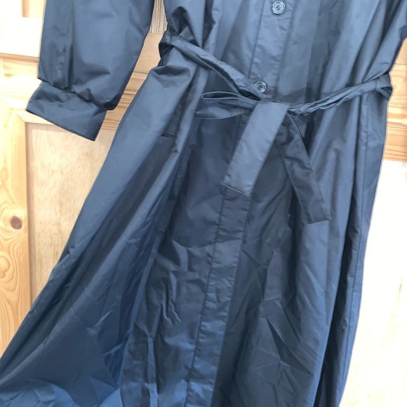 Weather Wise by micki VINTAGE black rain trench coat size 22 1/2 - Picture 3 of 7